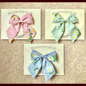 Lot of 3 Wunderkin Penelope Sailor Bows